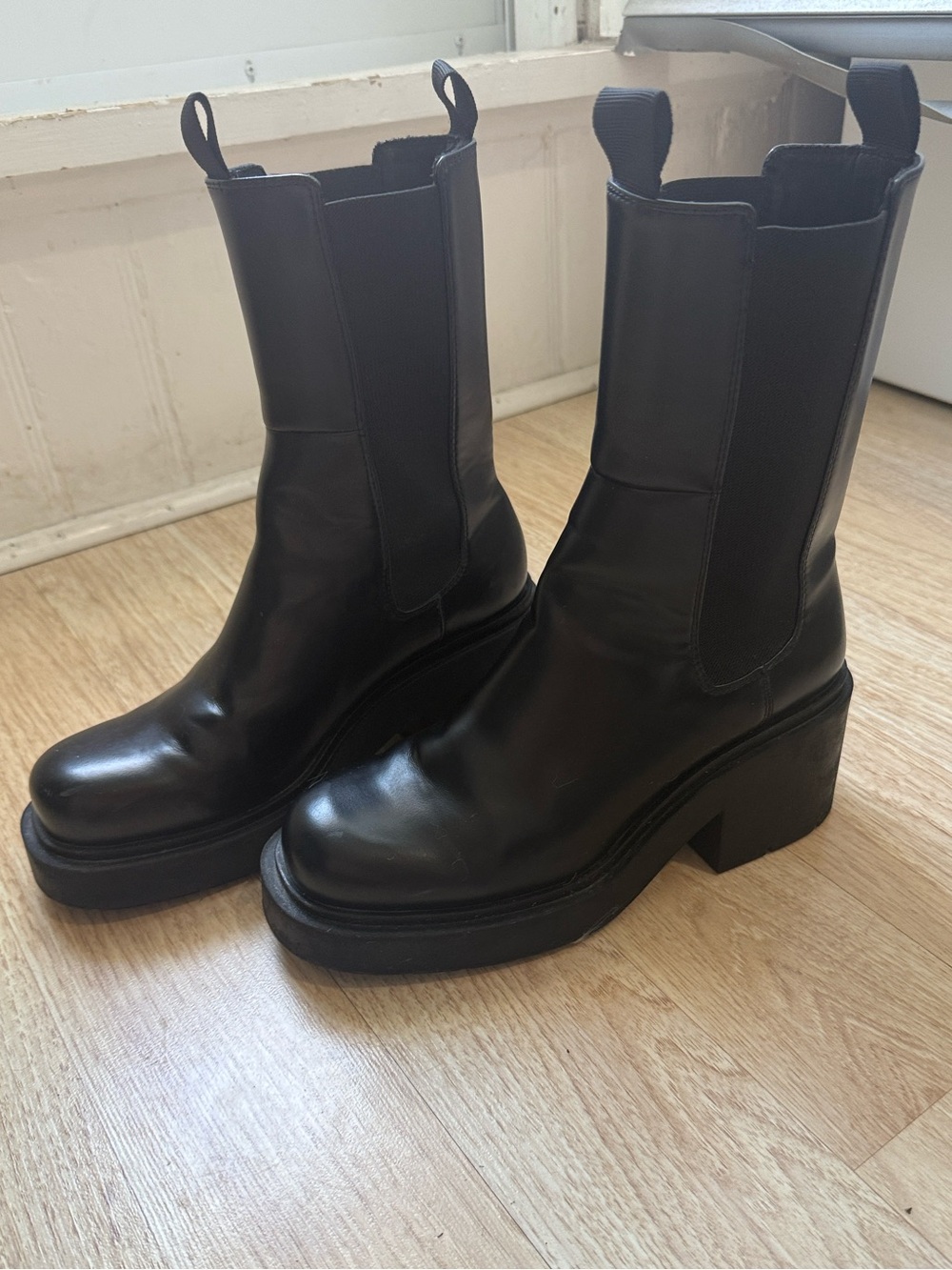 H&M Women’s Black Combat Boots Size 40/9